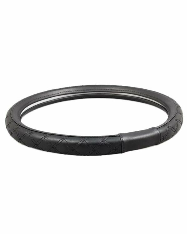 Black X Embroidered Steering Cover - SC 2030
