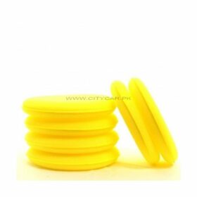 Car Geek Yellow Foam Applicator Pad Pack Of 6