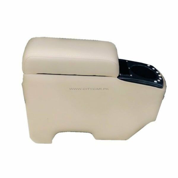 Console Box Arm Rest With Leather And Cup Holder