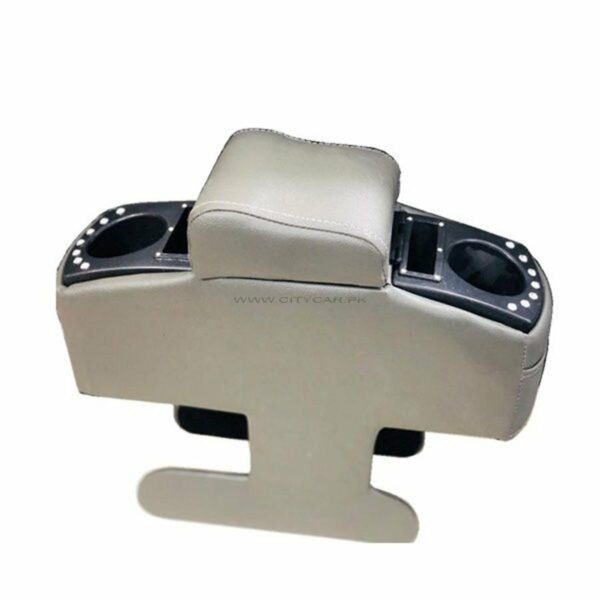 Console Box Arm Rest With Leather And Cup Holder