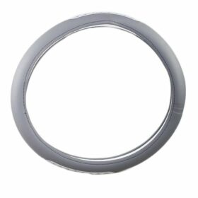 Grey Racing Style Steering Cover