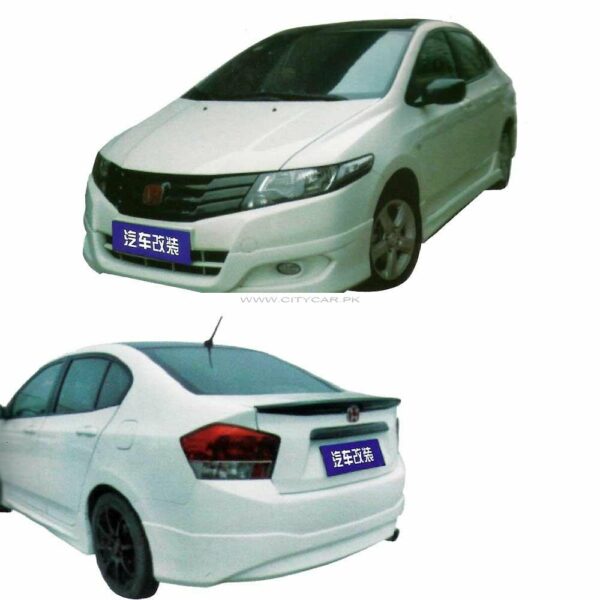 Honda City Small Body Kit C Style 4 Pcs Plastic PP - Model 2008-2013