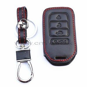 Honda Civic Black leather Key Cover 2016-2019