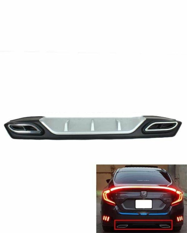 Honda Civic Bumper Diffuser Mercedes Style - Model 2016-2019