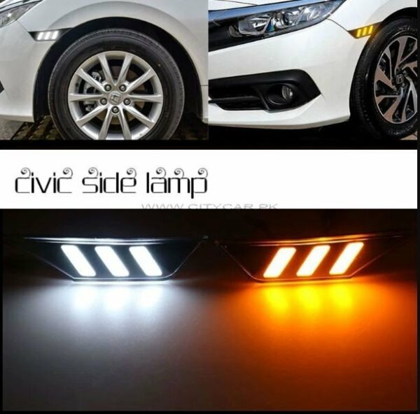 Honda Civic Fender Light Mustang Style 2016-2019