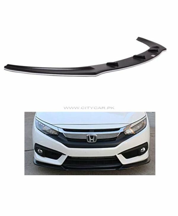Honda Civic Front Spliter ABS Plastic - Model 2016-2019
