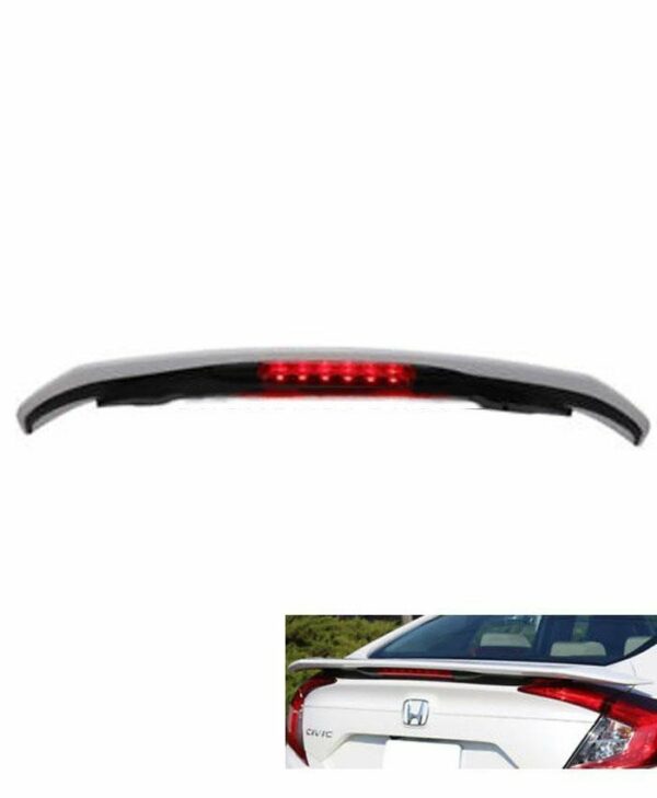 Honda Civic SI Spoiler American Style With Reflector - Model 2016-2019