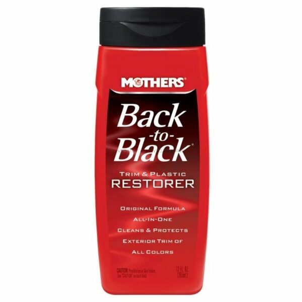Mothers Back-to-Black Trim & Plastic Restorer, 12 fl. oz.