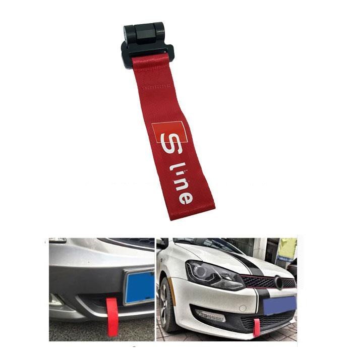 S line Strap Tow Hook - Red