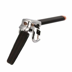 Steering Dashboard Lock Steel and Leather