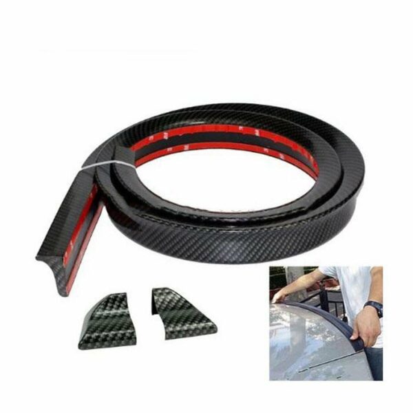 Trunk Rubber Lip Carbon Fiber Black