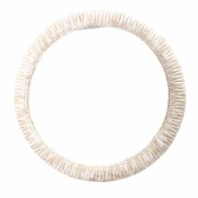 White Fur Steering Cover