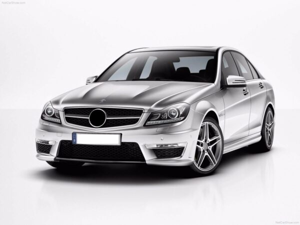 Mercedes Benz W204 Facelift C63 Full Conversion Body Kit C Class sedan 07-14 - Image 4
