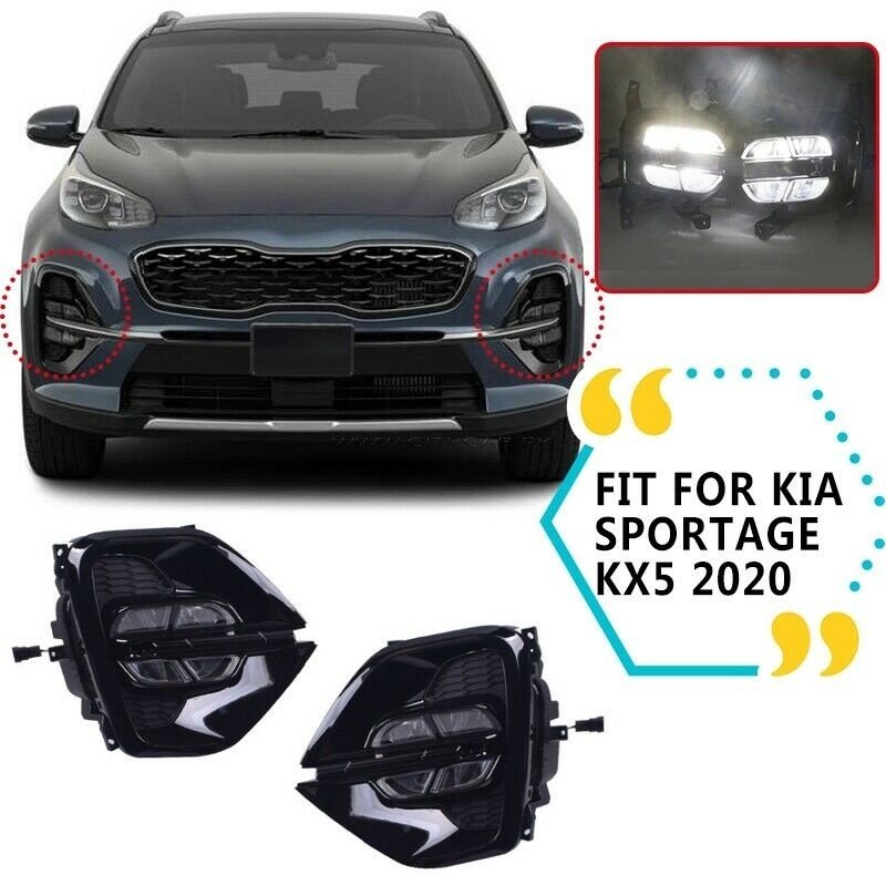 LED Front Fog Light DRL Kia Sportage 2019